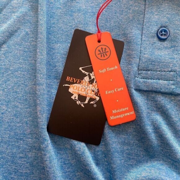 Men’s Beverly Hills Polo Club Short Sleeve Easy Care T Shirt S Blue Size L NEW - Picture 14 of 14